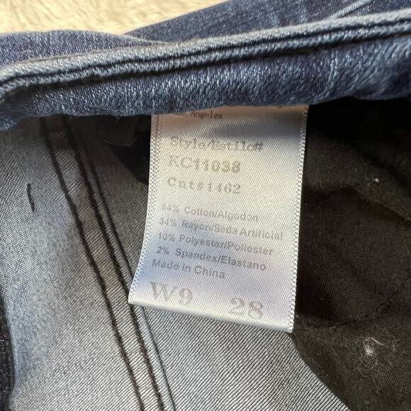 KanCan L.A. Mid-Rise Skinny Dark Wash Jeans Size 9/28 Style 11038 Cut# 1462 - Picture 3 of 9